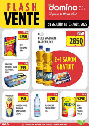 Domino Market Promo vente flash fin juillet 2025